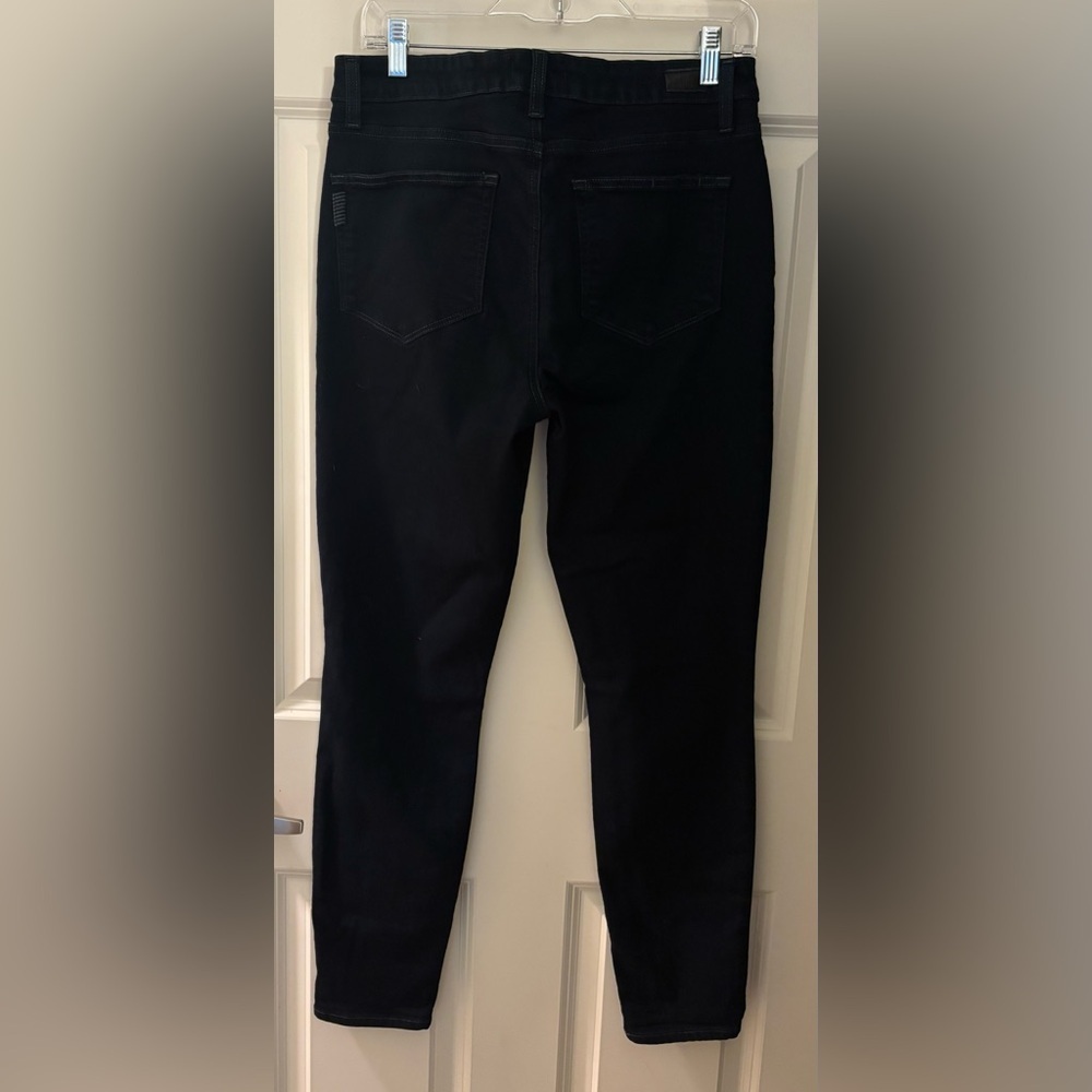 Paige Hoxton High Rise Skinny Jeans, Extra Dark Wash, Size 30 - Picture 5 of 12